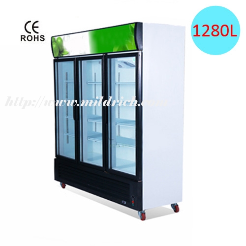 MLG-1280F Fan Cooling Vertical Beverage Showcase/Refrigerator