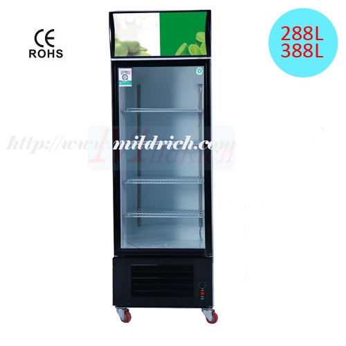 MLG-288S/388S Static Cooling Vertical Beverage Showcase