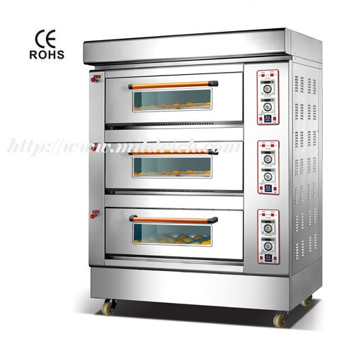 MX-36GB  3-layer 6-trays Gas Baking Oven