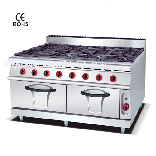 Gas Range with 6-Burner with Electric Oven 900/700  MA-889G-B