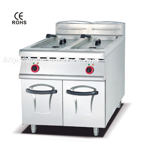 2-Tank 2-Basket Electric Fryer with Cabinet 900/700  MA-908