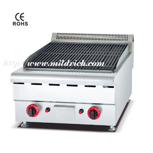 MB-607G Counter Top Gas Lava Rock Grill