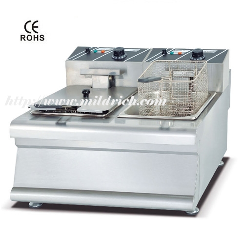 MB-608 Counter Top 2-Tank 2-Basket Electric Fryer