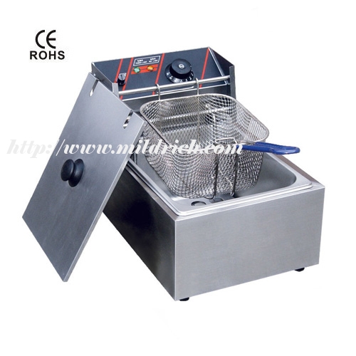 6L 1-Tank 1-Basket Electric Fryer