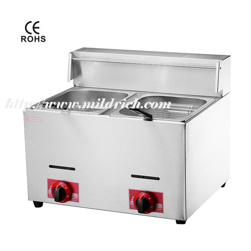 16L 2-Tank 2-Basket Gas Fryer MGF-72