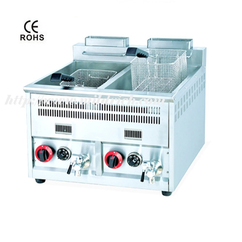 16L 2-Tank 2-Basket Gas Fryer MGF-72A