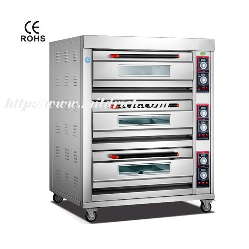 3-layer 6-tray Electric Bakery Oven with trays YCD-3-6D