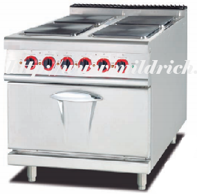 4-Plate Electric Cooker with Electric Oven