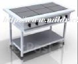 6-Plate electric cooker with Shelf